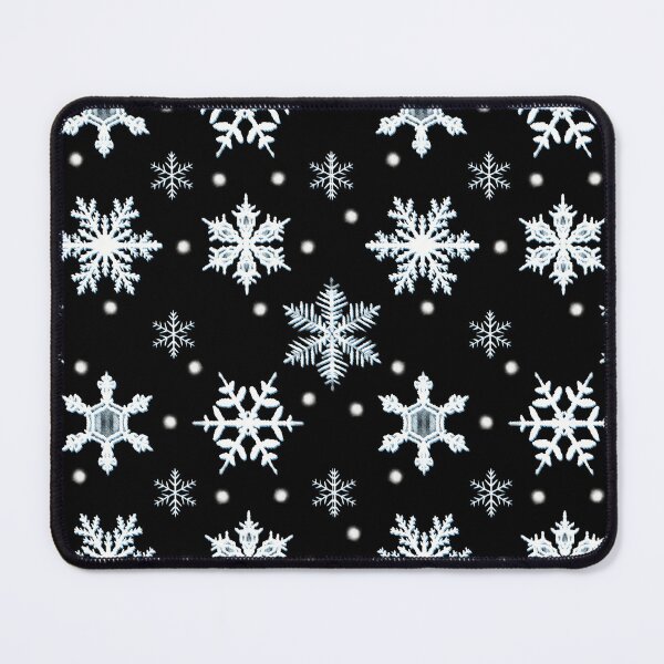 Item preview, Copy of Snowflakes pattern 2 in black designed and sold by FatSlugDesigns.