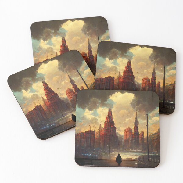 Item preview, Dreamscape - Dystopian Cityscape designed and sold by Leviathan  Print.