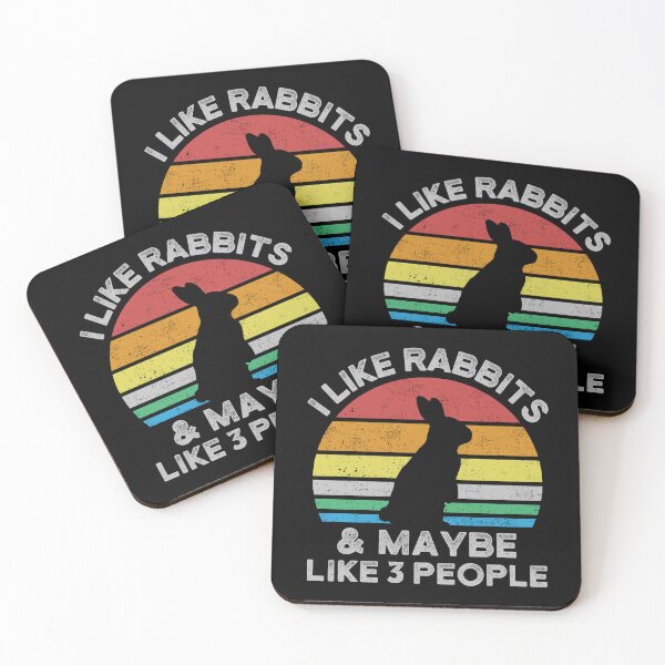 Item preview, I Like Rabbits And Maybe Like 3 People Rabbit Bunny designed and sold by Amazing Designs.