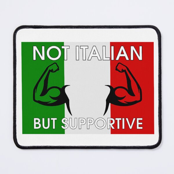 Item preview, not Italian but supportive muscle design | Not Italian But Supportive designed and sold by Lees Tees.