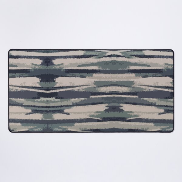 Item preview, Blue Grey Ikat, Scandinavian Ethnic Aztec Pattern, Abstract designed and sold by MyArt23.