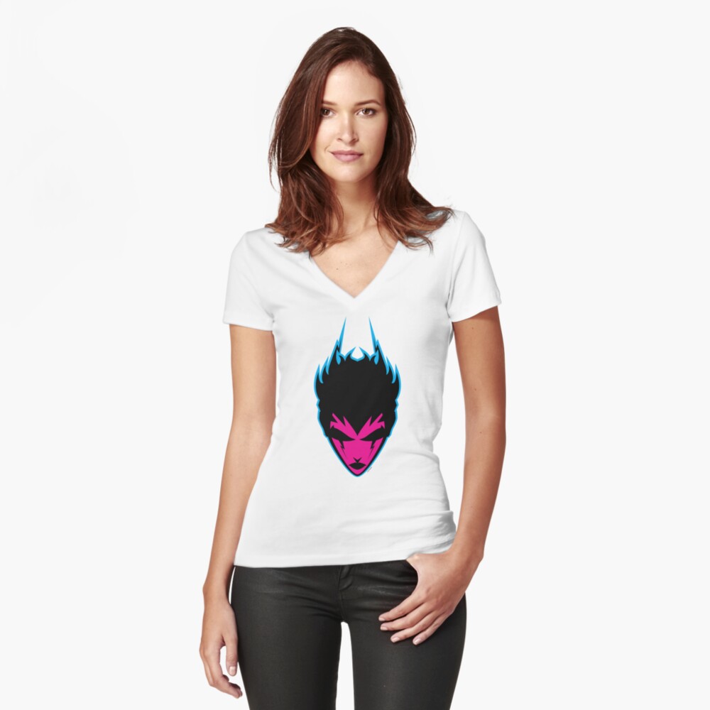 Item preview, Fitted V-Neck T-Shirt designed and sold by sadmachine.