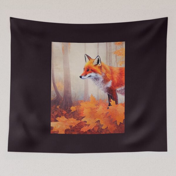 Item preview, Intense Fox Prowling the Autumn Forest designed and sold by Staibshine.