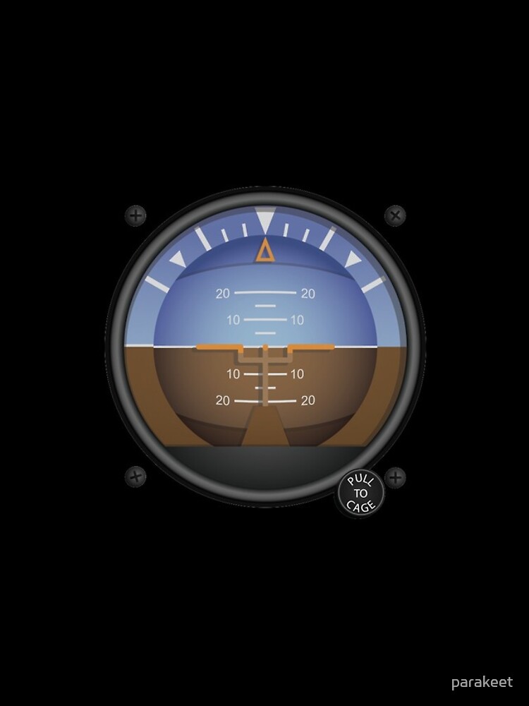 Thumbnail 5 of 5, iPhone Case, Attitude Indicator Flight Instruments designed and sold by parakeet.