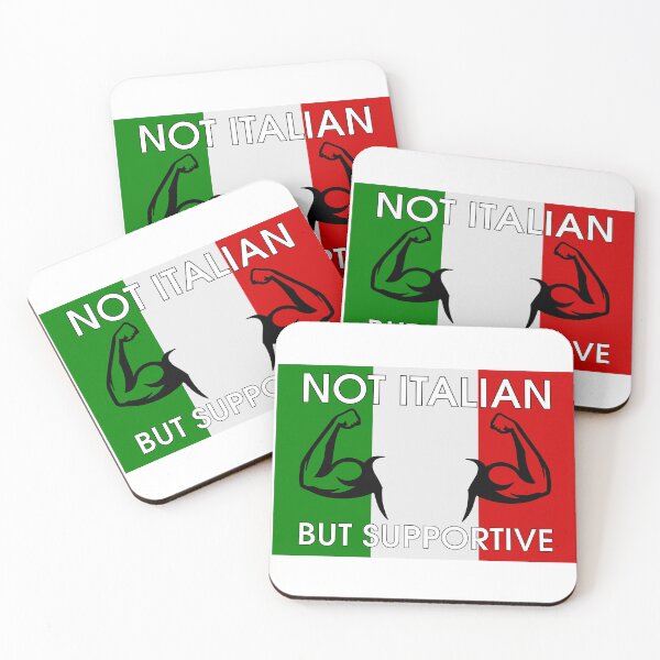 Item preview, not Italian but supportive muscle design | Not Italian But Supportive designed and sold by Lees Tees.
