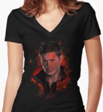 Spritzer Dean Winchester Shirt mit V-Ausschnitt