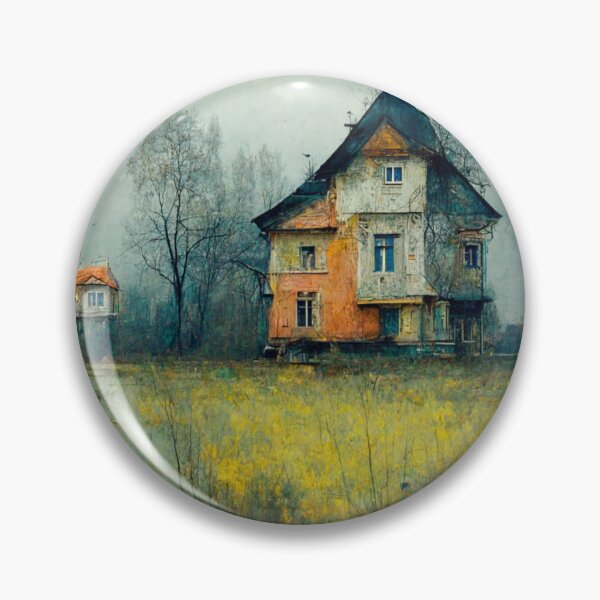 Item preview, Looking across flowers field old rustic house designed and sold by RileyKyler.