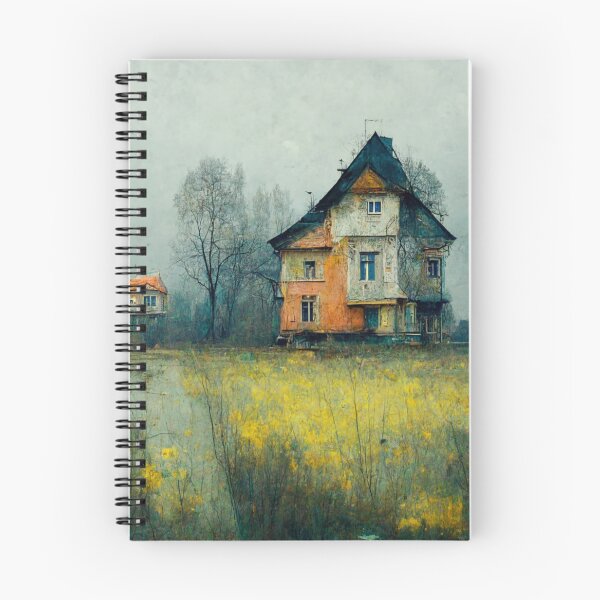 Item preview, Looking across flowers field old rustic house designed and sold by RileyKyler.