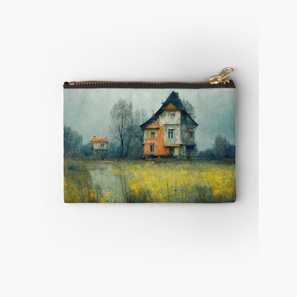 Item preview, Looking across flowers field old rustic house designed and sold by RileyKyler.