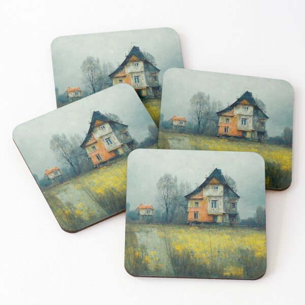 Item preview, Looking across flowers field old rustic house designed and sold by RileyKyler.