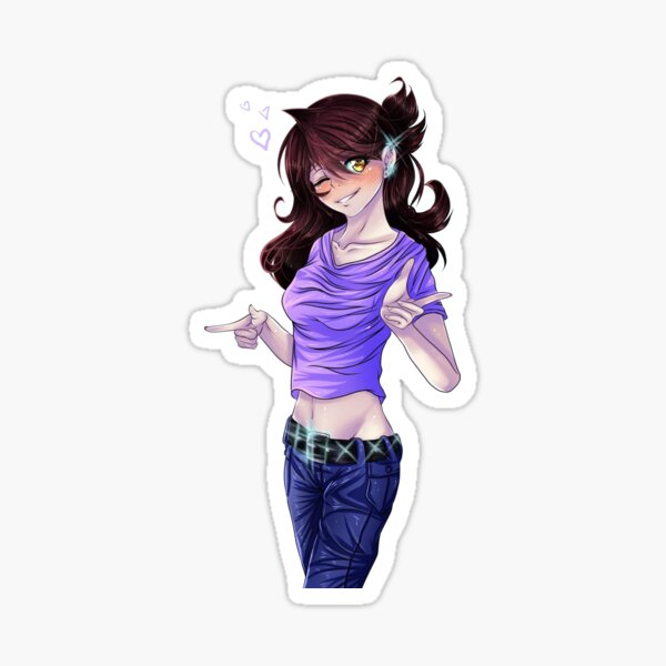 Jaiden animations green cute bird on a leaf, parrot watching you funny   Sticker for Sale by SGS