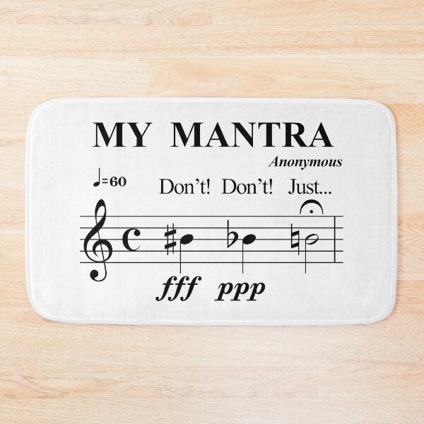 Item preview, MY MANTRA - JUST BE NATURAL - WITTY PUN black designed and sold by KoolDsignsMUSIC.