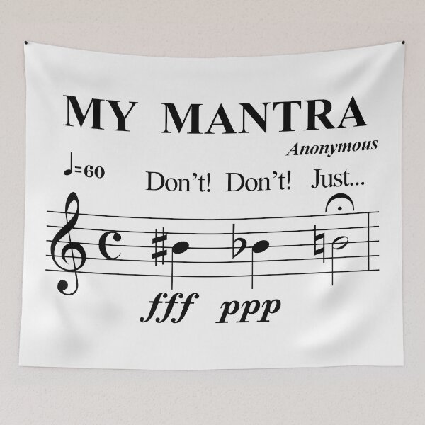 Item preview, MY MANTRA - JUST BE NATURAL - WITTY PUN black designed and sold by KoolDsignsMUSIC.