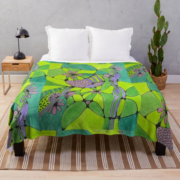 Item preview, Whimsical Garden Colorful Green Abstract Design designed and sold by NancyMerkle.