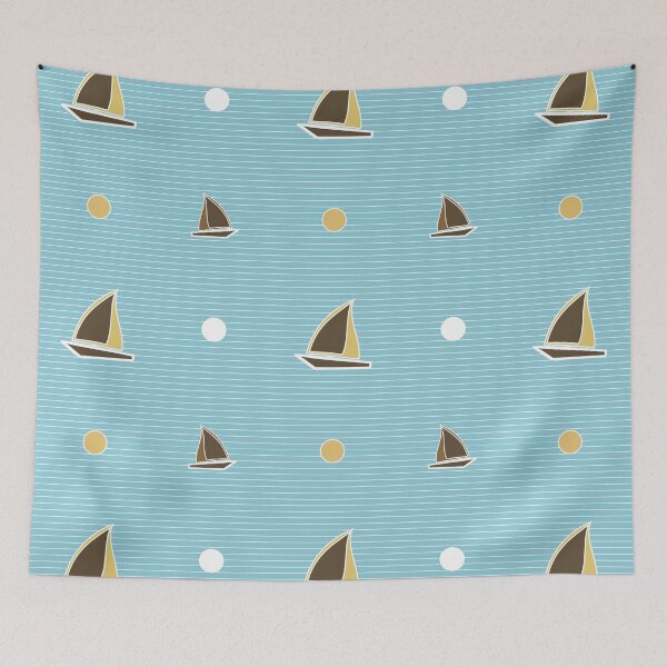 Item preview, Blockprint sun and Sailing designed and sold by PerlaDesignArt.