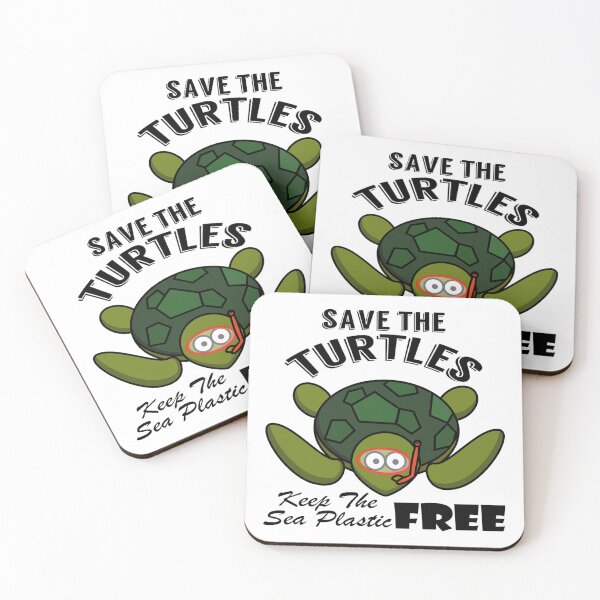 Item preview, Save the turtles keep the sea plastic free shirts, Save the turtles keep the sea plastic free masks, Save the turtles keep the sea plastic free stickers  designed and sold by Poussyarts.