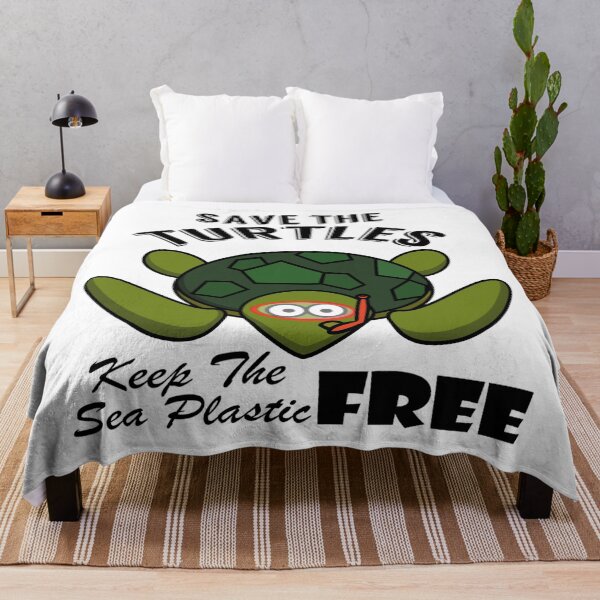 Item preview, Save the turtles keep the sea plastic free shirts, Save the turtles keep the sea plastic free masks, Save the turtles keep the sea plastic free stickers designed and sold by Poussyarts.