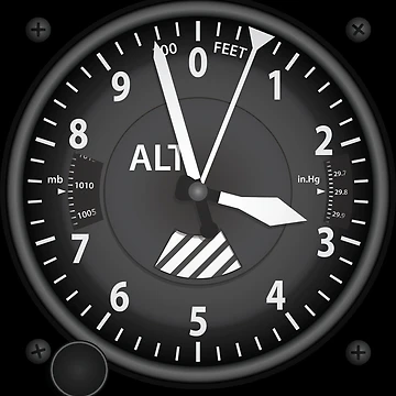 Artwork thumbnail, Altimeter Flight Instruments by parakeet