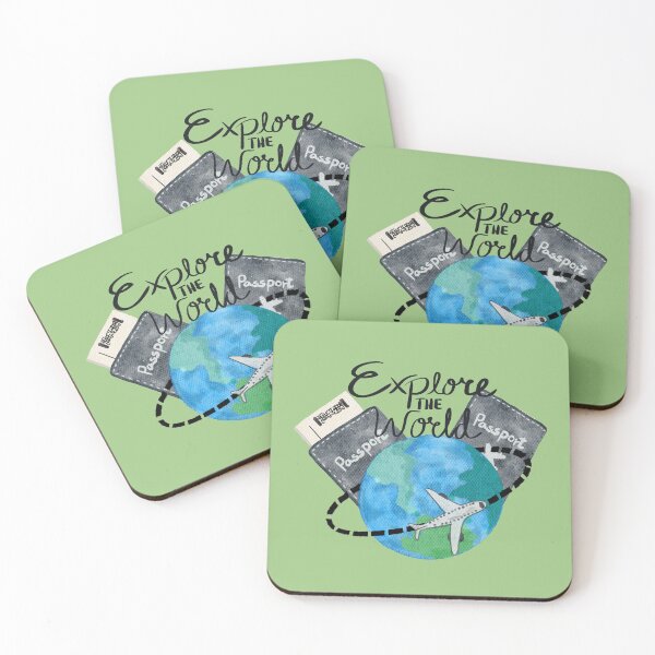 Item preview, Explore The World - Travel Quote designed and sold by ArtOfStars.