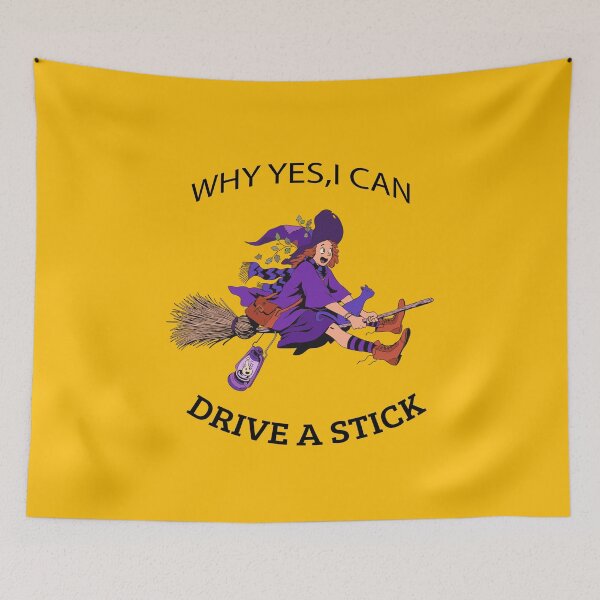 Item preview, Why Yes, I can Drive A Stick Funny Halloween Gift Tee T-Shirt designed and sold by ANDREW-DESIGN.