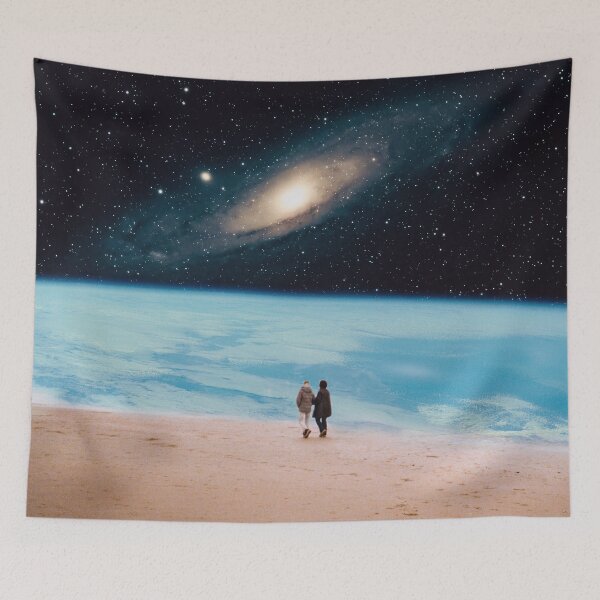Item preview, Walking around outer space surreal collage designed and sold by Yasmine khalifa.