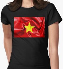 Vietnam Flag Women's Fitted T-Shirt