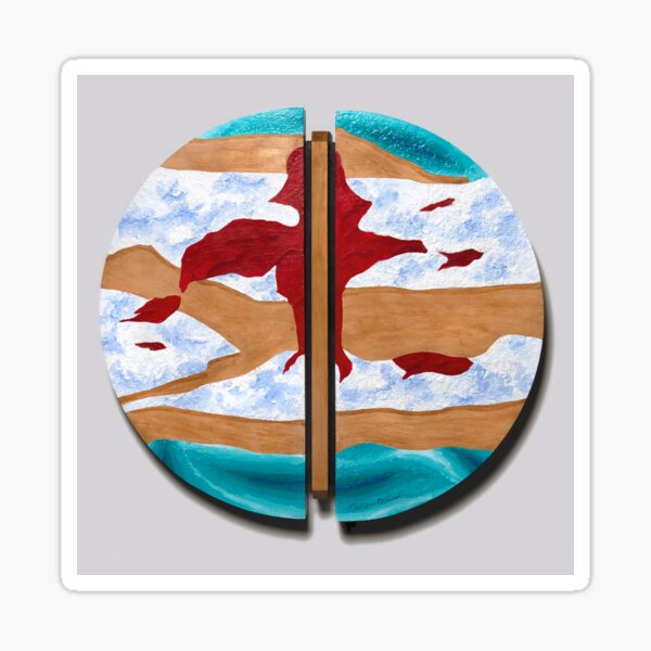 Split Disk #4 Sticker