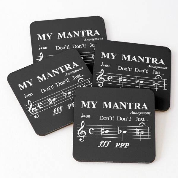 Item preview, MY MANTRA - JUST BE NATURAL - WITTY PUN white designed and sold by KoolDsignsMUSIC.