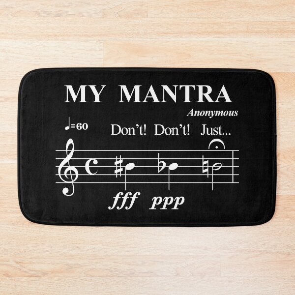 Item preview, MY MANTRA - JUST BE NATURAL - WITTY PUN white designed and sold by KoolDsignsMUSIC.