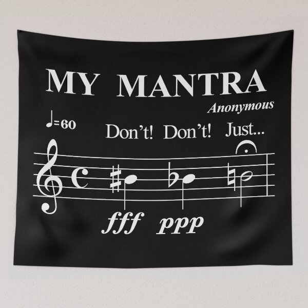 Item preview, MY MANTRA - JUST BE NATURAL - WITTY PUN white designed and sold by KoolDsignsMUSIC.