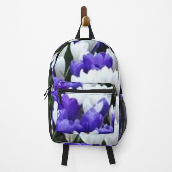 Item preview, BLUE-WHITE SPRING CROCUS GARDEN ART designed and sold by sharlesart.