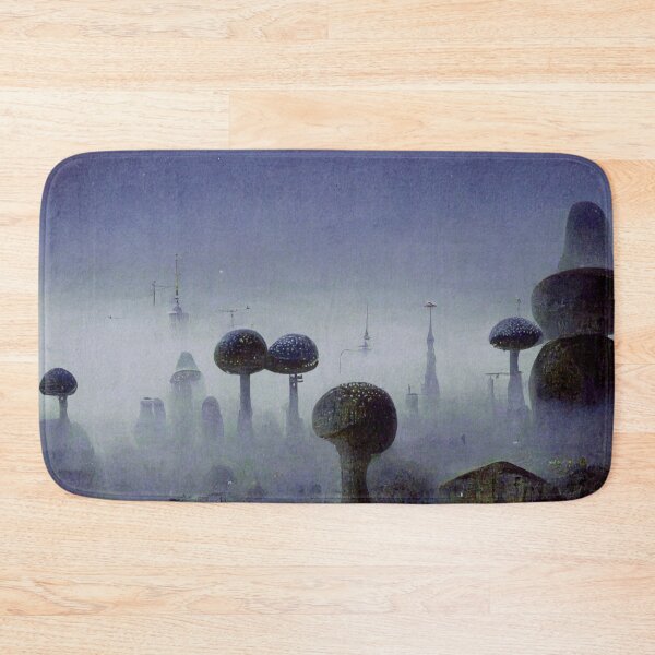 Item preview, Fantasy Dark Mushroom City designed and sold by RileyKyler.