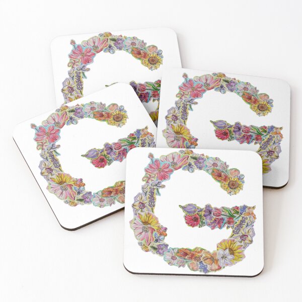 Item preview, G Floral Initial designed and sold by Lenaartist.