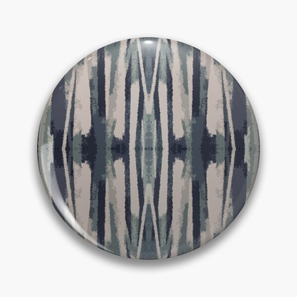 Item preview, Blue Grey Ikat, Scandinavian Ethnic Aztec Pattern, Abstract designed and sold by MyArt23.