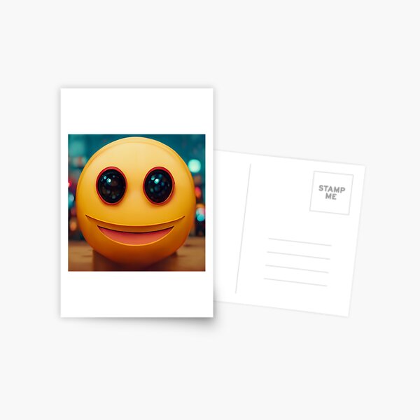 Cursed Stressed Emoji Postcard for Sale by jenmish