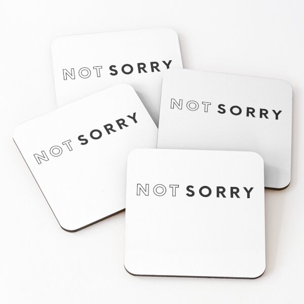 Item preview, Sorry not sorry but I'm not apologizing - no apology graphic minimal design splash effect designed and sold by ALLURE-minimal.
