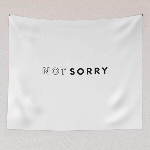 Item preview, Sorry not sorry but I'm not apologizing - no apology graphic minimal design splash effect designed and sold by ALLURE-minimal.