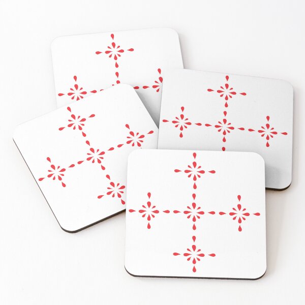 Item preview, Vintage inspired rain drop pattern red + white designed and sold by AngelDawnDesign.