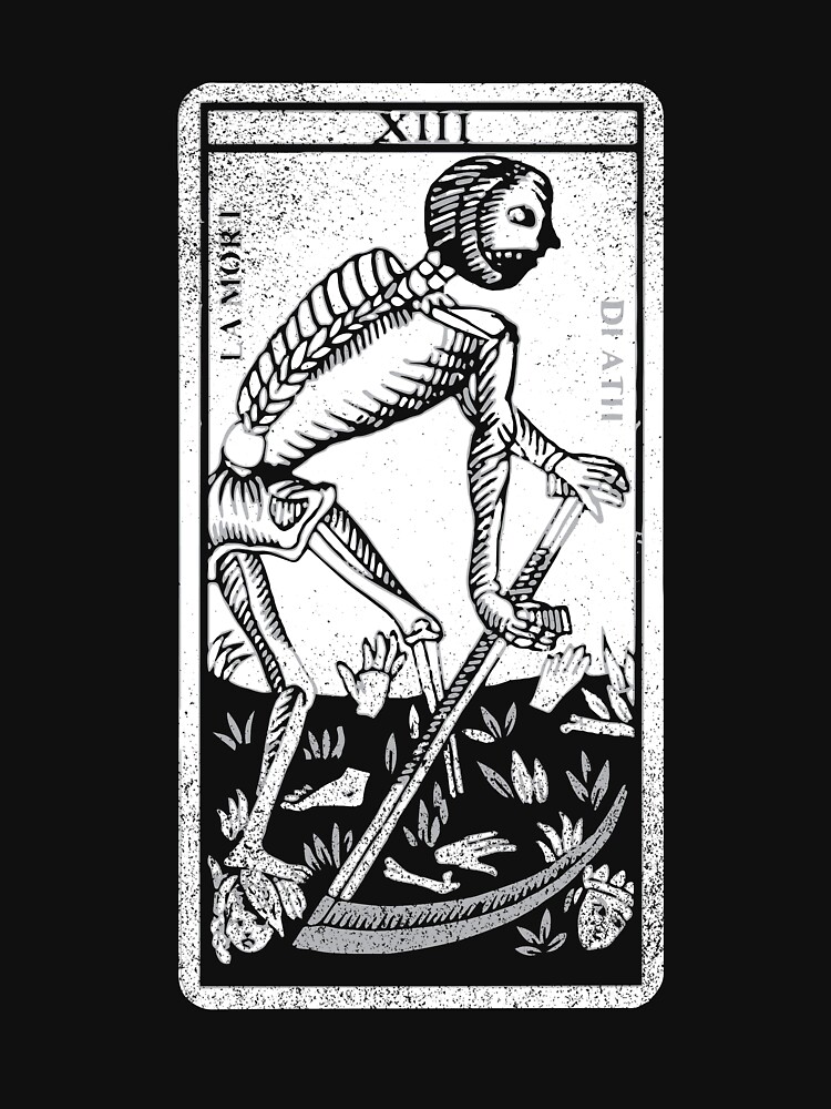 death tarot card t shirt