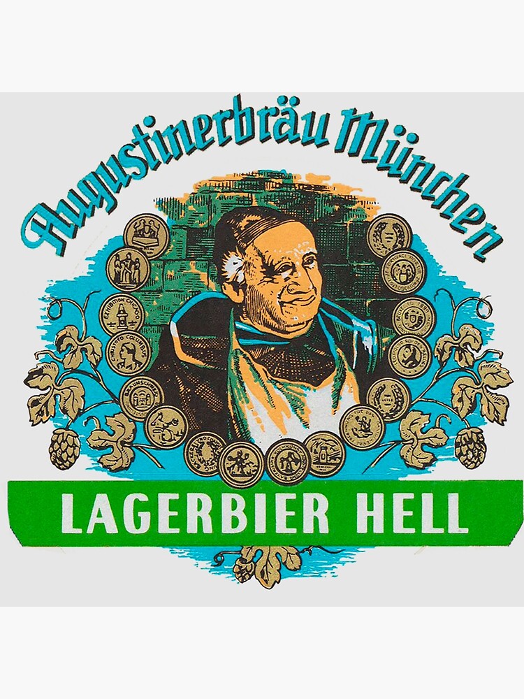 Discover Augustiner Munich Beer...Lagerbier Hell Premium Matte Vertical Poster