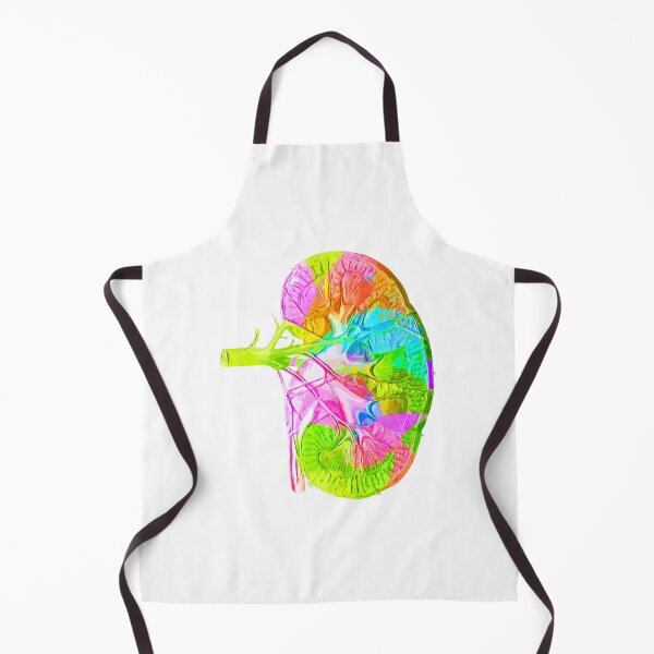 Item preview, Human Kidney Anatomy : Colorful anatomical Kidney in Watercolor and ink canva designed and sold by HA Design.