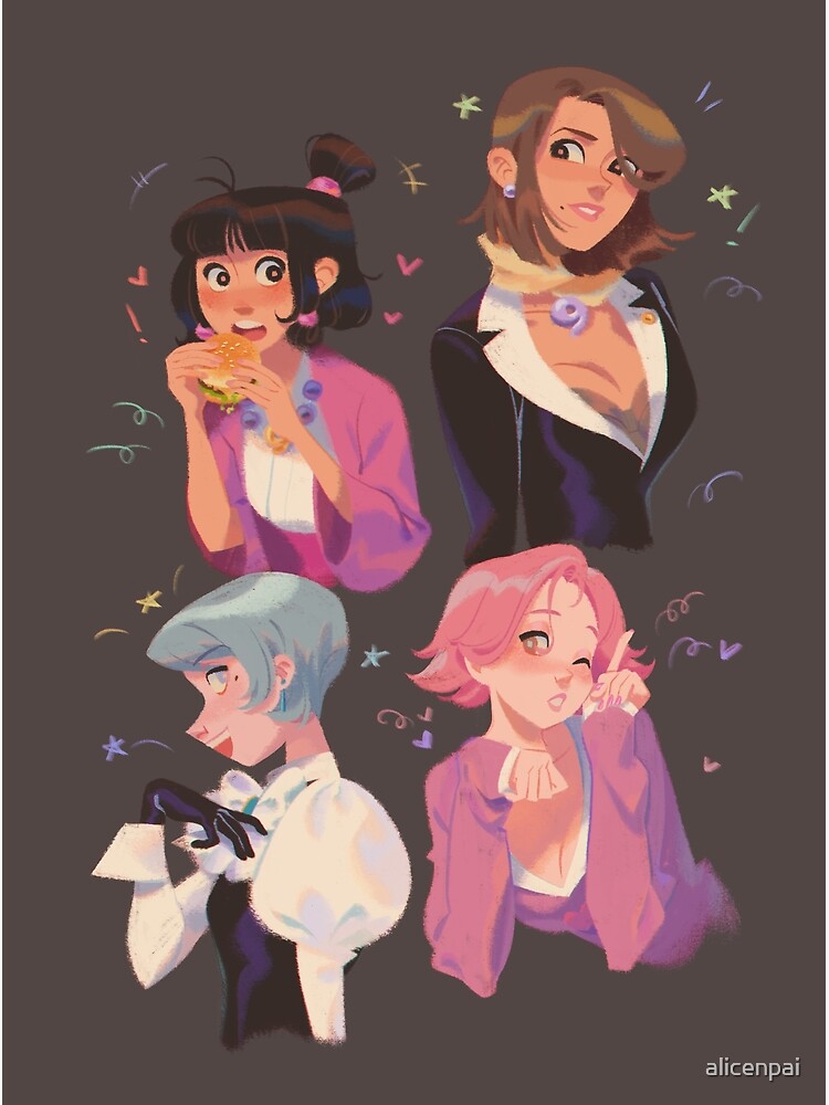 Ace Attorney Girls Haircuts by alicenpai