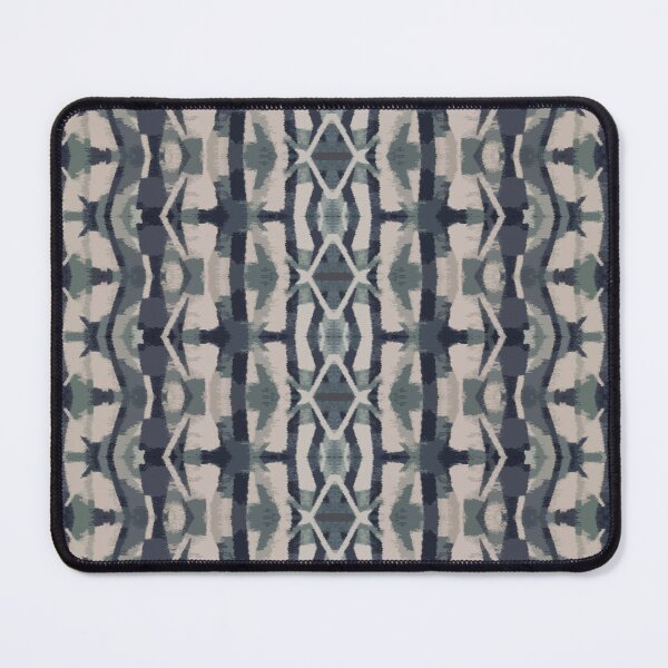 Item preview, Blue Grey Ikat, Scandinavian Ethnic Aztec Pattern, Abstract designed and sold by MyArt23.