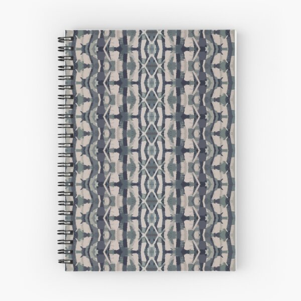Item preview, Blue Grey Ikat, Scandinavian Ethnic Aztec Pattern, Abstract designed and sold by MyArt23.