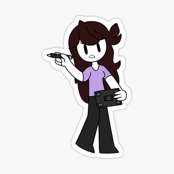 Jaiden animations funny eyes cute flying bird, parrot watching you funny   Sticker for Sale by SGS