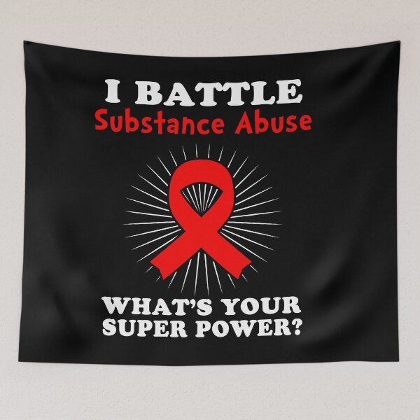 Item preview, I Battle Substance Abuse Funny Substance Abuse Warrior Gift designed and sold by rechardtee.