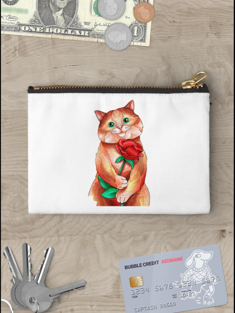Thumbnail 3 of 4, Zipper Pouch, Cats before Roses designed and sold by RandaMay.