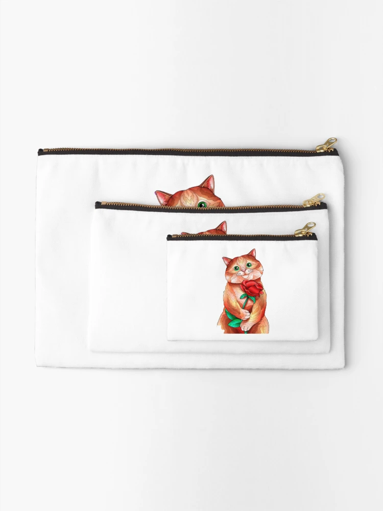 Thumbnail 2 of 4, Zipper Pouch, Cats before Roses designed and sold by RandaMay.