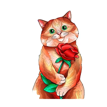 Artwork thumbnail, Cats before Roses by RandaMay