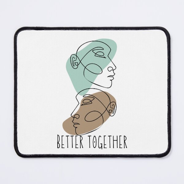 Item preview, Abstract Face Line Art Better Together designed and sold by Wayo29.
